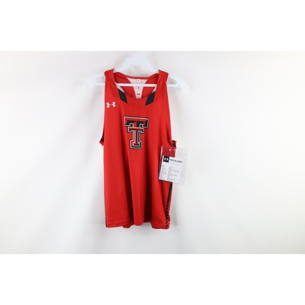 New Under Armour Womens S Sample Texas Tech University Track Singlet Jersey 2020